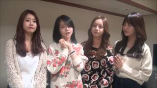 ＜GsDTV＞걸스데이의 컴백 메세지 영상 (Girl's Day comeback message for Dai5y)
