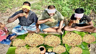 15KG 🐔 CHICKEN NOODLES EATING CHALLENGE |EYE CLOSE AND EATING| FUNNY VILLAGE EATING CHALLENGE