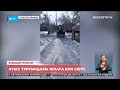 Жетісайлықтар жолдарды қардан тазалап жолға құм септі