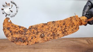 Machete Restoration - Rust Bluing [Transformation To A Bunka]