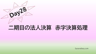 #28 二期目の法人決算　赤字決算処理