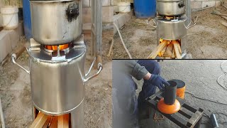Homemade rocket stove