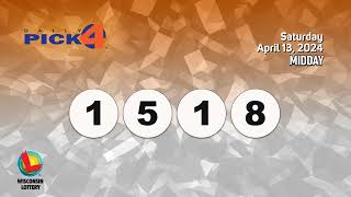 Wisconsin Lottery Midday Draw 04/13/2024