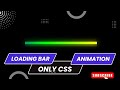 Glowing Gradient Loading Bar Animation Effects With CSS | Quick CSS Tutorial | Progress Bar @D-coder