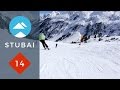 Wilde Grub'n Talabfahrt ski route 14 Stubai Glacier | Piste View