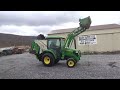 2009 John Deere 3720 Compact Cab Tractor 4X4 Hydro 300CX Loader 375 Backhoe Heat Air For Sale Nice !