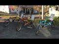 4 recycled recumbent bicycles 15 18 45 and 126 speeds