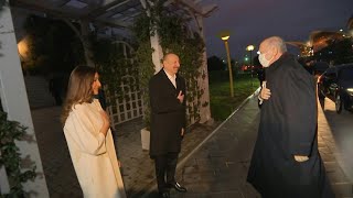 Erdogan welcomed by Azerbaijani president Aliyev in Baku | AFP
