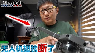 千万不要倒飞，无人机撞树了....败家老大逼着我学会了修飞机【罗宾VLOG】