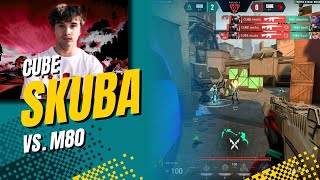 CUBE Skuba clutches 1v3 against M80 | VCT Challengers NA 2025