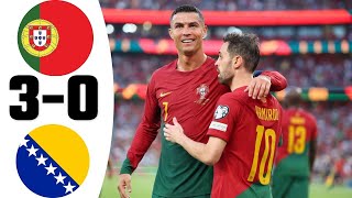 Portugal vs Bosnia \u0026 Herzegovina (3-0) | All Goals \u0026 Extended Highlights | EURO 2024 Qualification