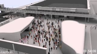 Pedestrian Simulation Visualisation - Short Example
