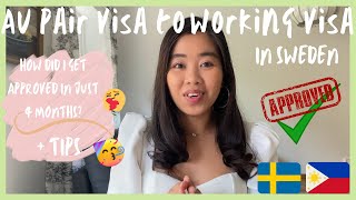 I GOT MY WORK PERMIT IN JUST 4 MONTHS! - AU PAIR VISA TO WORKING VISA IN SWEDEN