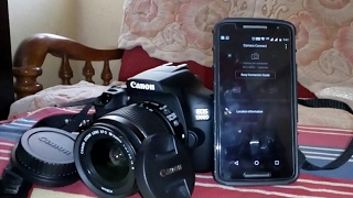 How to connect canon EOS 1300D to smart phone using Wi-Fi|NFC  (Hindi)