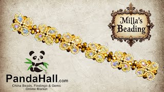 Regal Beaded Bracelet Tutorial 💎 #pandahall #beading #beadingtutorials #beadworks #artesanato