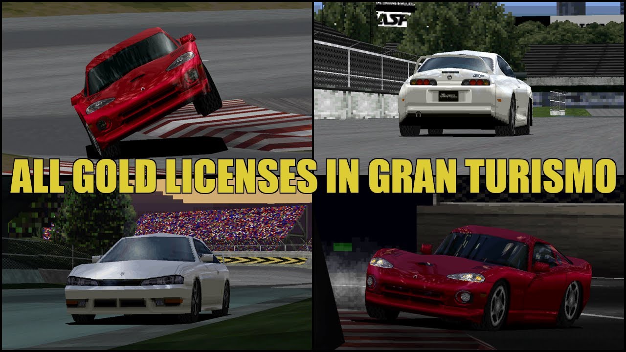 All Gold Licenses In Gran Turismo - YouTube