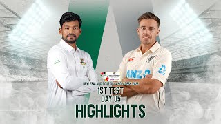 Bangladesh vs New Zealand Highlights | 1st Test | Day 5 | New Zealand Tour of Bangladesh 2023