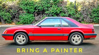 What the auctions don't show you up close! 1985 Foxbody Mustang T-Top