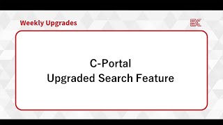 [ECOUNT Weekly Upgrades] C-Portal - Upgraded Search Feature