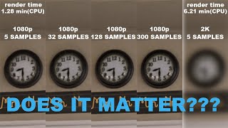 do SAMPLES MATTER??? || BLENDER 3.0 CYCLES samples test