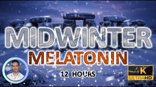Midwinter Melatonin | Deep Winter Sleep Sound for Encouraging Melatonin & Relaxation | Black Screen
