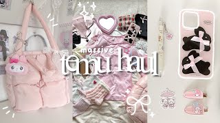 HUGE TEMU HAUL 🎀 | cute accessories, stationery, clothes