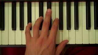 How To Play a Bb Diminished 7th Chord on Piano (Left Hand)