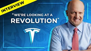 Jim Cramer & Rob Maurer Discuss TSLA Stock, Elon Musk, Tesla's Battery Day, and Tesla's Advantages