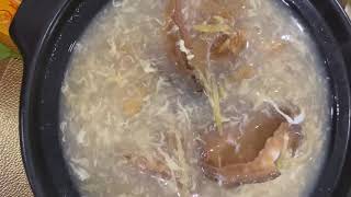 ស៊ុបព្រុយត្រីឆ្លាម/ FishSharkFinSoup with abalone