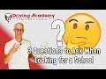 3 Questions to Ask When Looking for a CDL Trucking School - Driving Academy