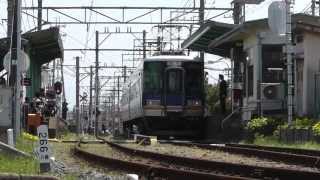 南海特急　サザン　南海加太線に初登場　八幡前駅通過