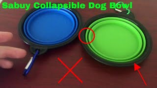 ✅  How To Use Sabuy Collapsible Dog Bowl Review