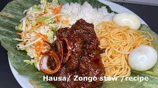 How To Make Hausa Stew /Zongo Stew | Recipe | Updated Version | Lovystouch