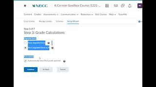 Configuring Your Brightspace Grade Setup Wizard at The New Brunswick Community College
