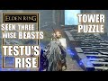 Elden Ring - Seek Three Wise Beasts at the Testu’s Rise - Tower Puzzle