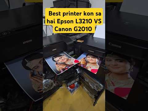 Best printer kon sa hai Epson L3210 VS Canon G2010  All-in One Color printer Speed Test #CanonEpson