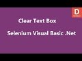 Selenium Visual Basic .Net Clear Textbox