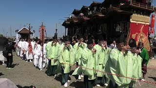 亀崎潮干祭初の日　2024年5月3日　神輿行列（神前神社→尾張三社）①