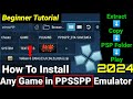 How To Install Any Game in PPSSPP Emulator || Beginner Tutorial