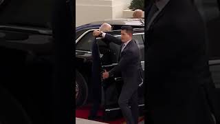 Joe and Donald limo ride to the 47th Presidential Inauguration