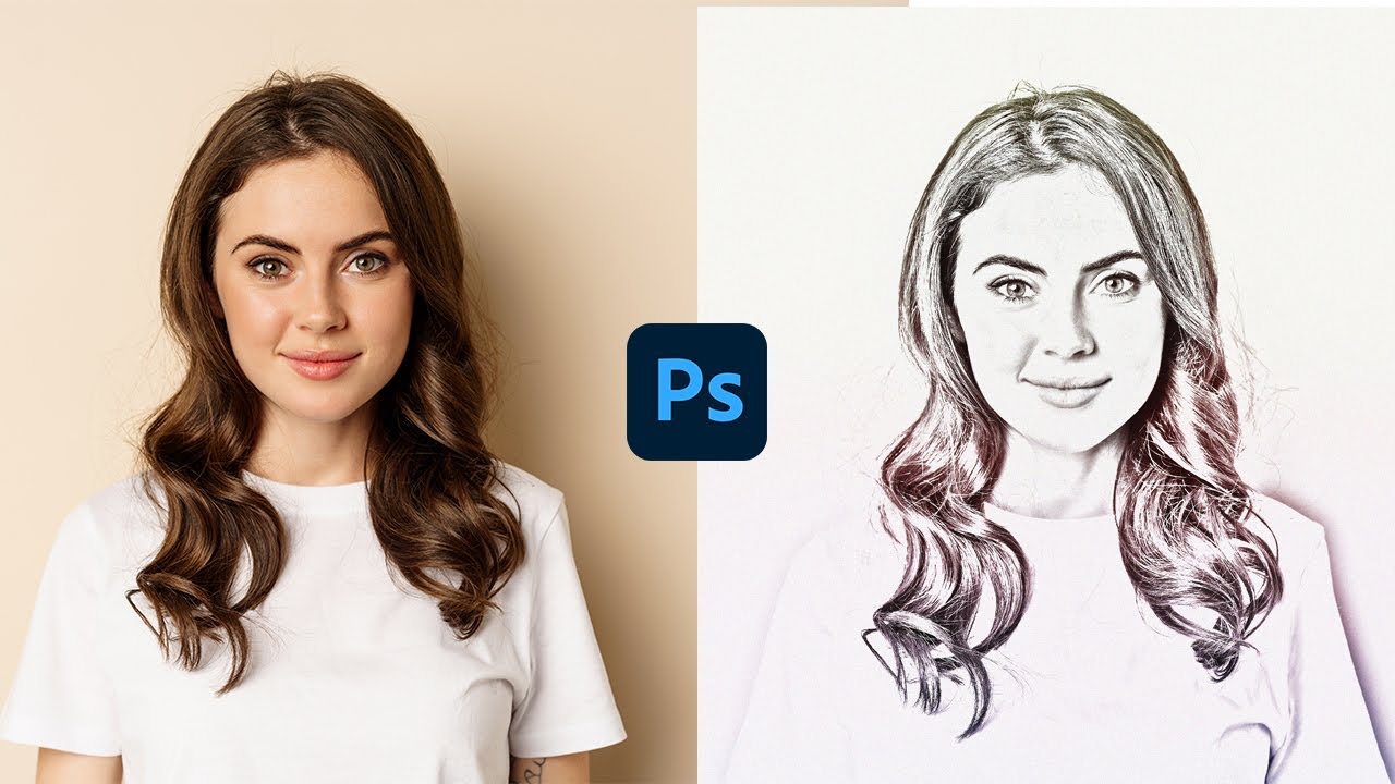 Turn Picture Into A Pencil Sketch In Photoshop Tutorial - YouTube