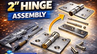 “2 Inch Hinge Assembly in Solid Edge Step-by-Step Tutorial”