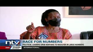 Political leaders urge Kenyans to register in large numbers as voters