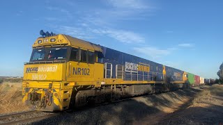 Down 4MA5 Pacific National freight with NR102 and NR45 at Inverleigh headed for Adelaide 11/12/2024