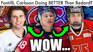ADAM FANTILLI AND LEO CARLSSON DOING *BETTER* THAN CONNOR BEDARD?! (2023 NHL Entry Draft News Today)