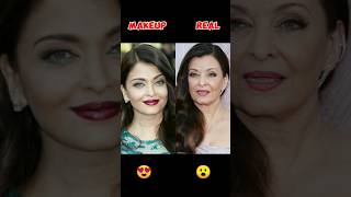 Bollywood Actress Makeup Photo and Real photo 😍😮#shorts #shortvideo #youtubeshort