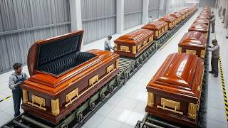 Inside Coffin Making Factory | How Millions Of Premium Coffins Are Made Every Day | Full Production