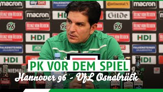 RE-LIVE: PK vor dem Spiel | Hannover 96 - VfL Osnabrück