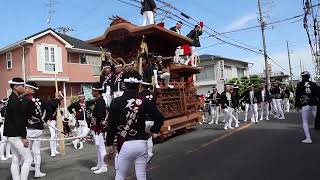 堺市鳳地区石橋だんじり　Uターン