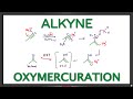 Alkyne Oxymercuration Demercuration Reaction and Mechanism